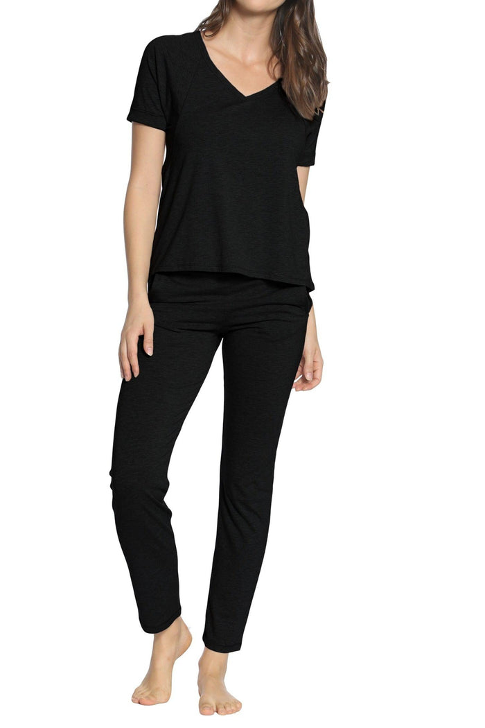 Brenda Relaxed Short Sleeve Loungewear Set - Twelve Eighty Eight Loungewear twelveeightyeight.com