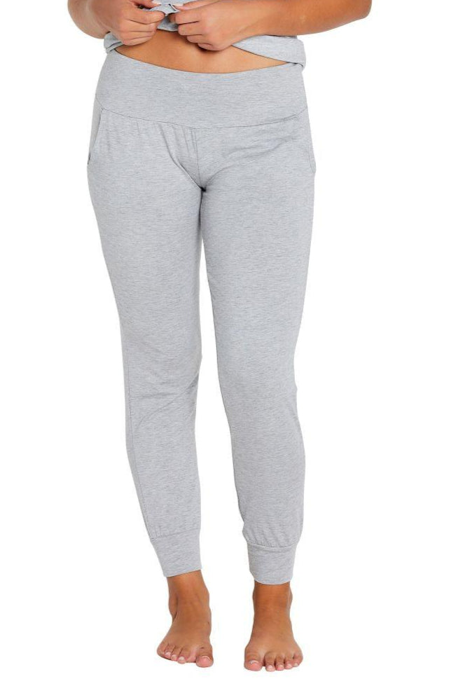 Softest Pima Cotton Laguna Wide Waistband Joggers for Women