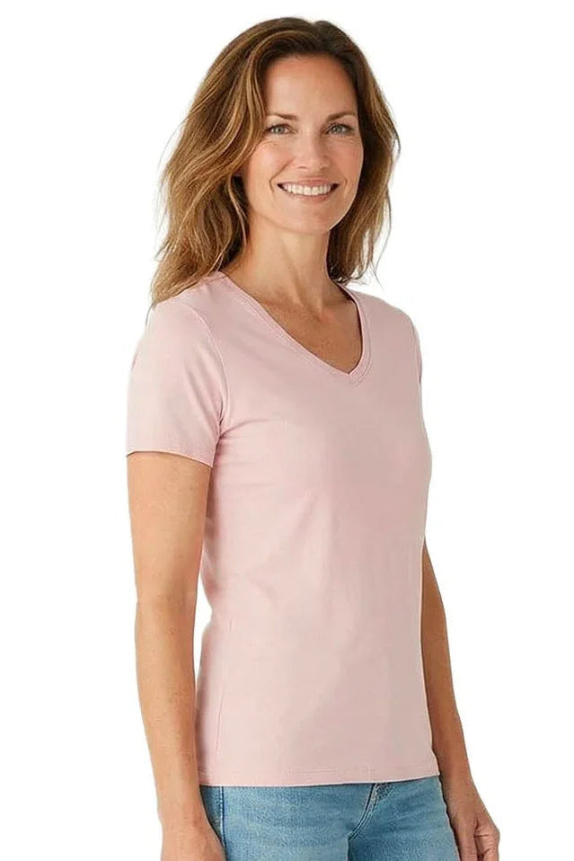 Beyond the Basics Short Sleeve V Neck Tee