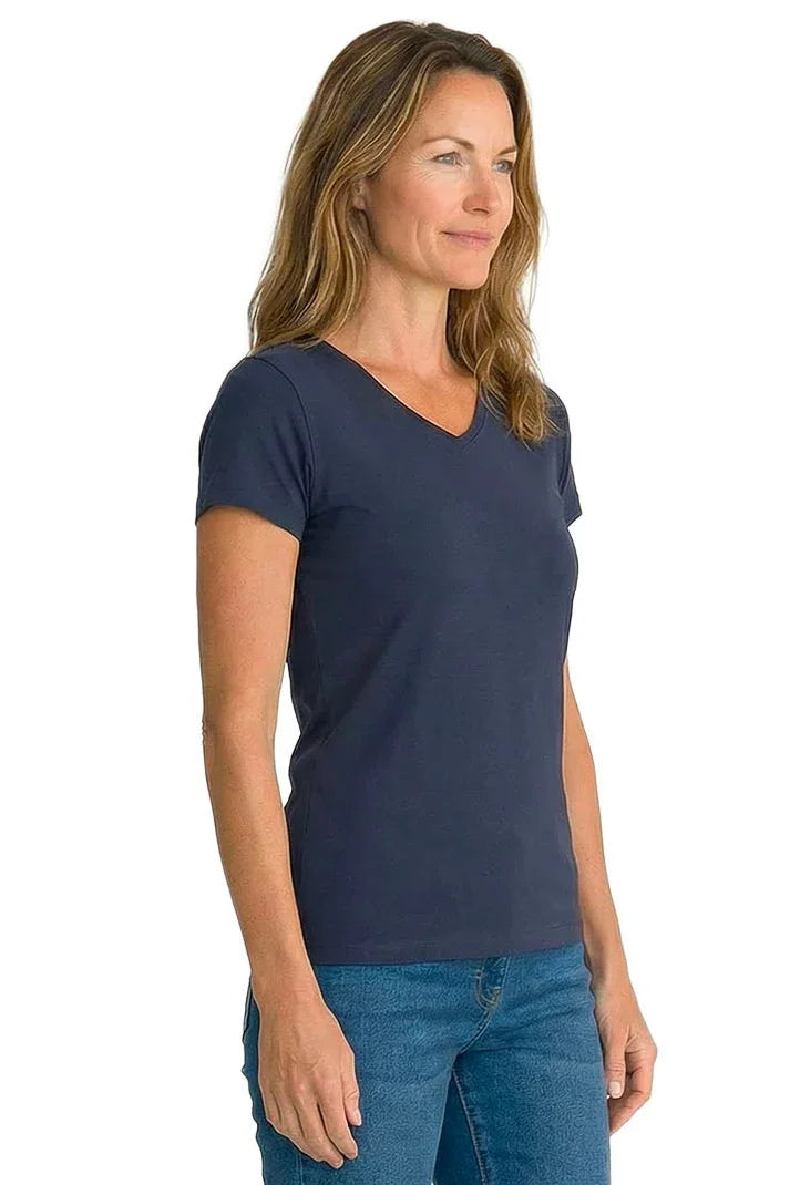 Beyond the Basics Short Sleeve V Neck Tee