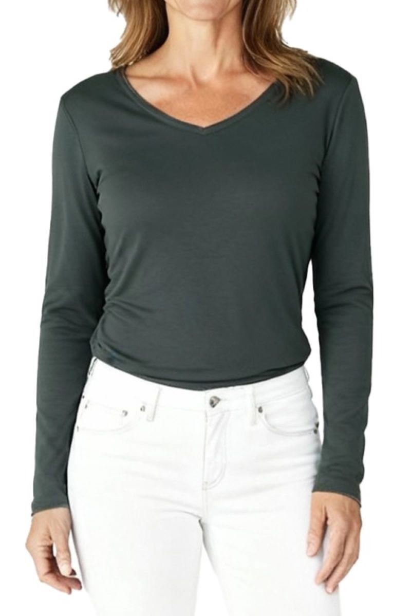 Beyond the Basics Long Sleeve V Neck Tee