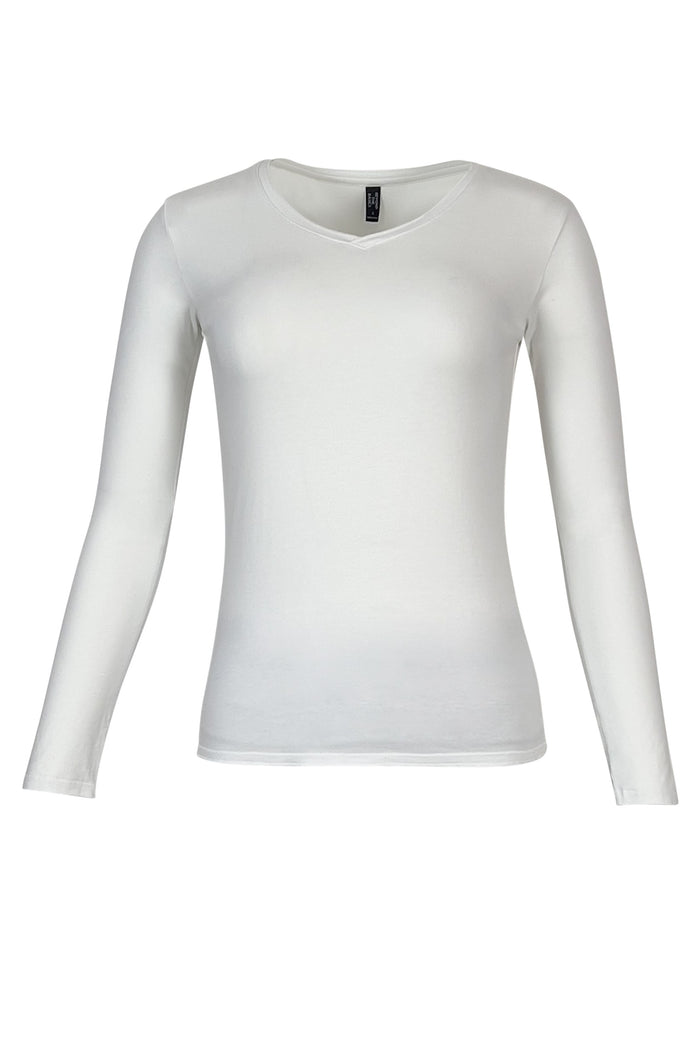 Long Sleeve V Neck Tee