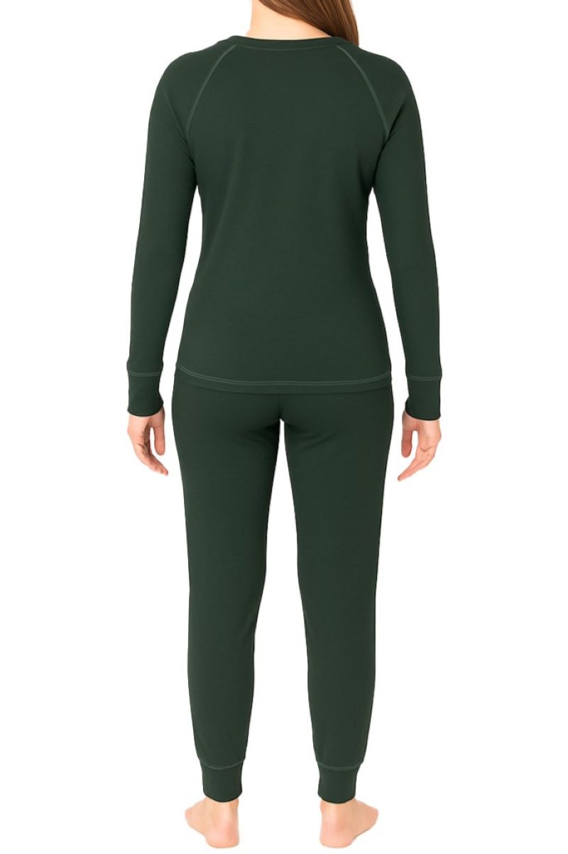 Olivia Long Sleeve Henley Loungewear Set