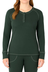 Olivia Long Sleeve Henley Loungewear Set