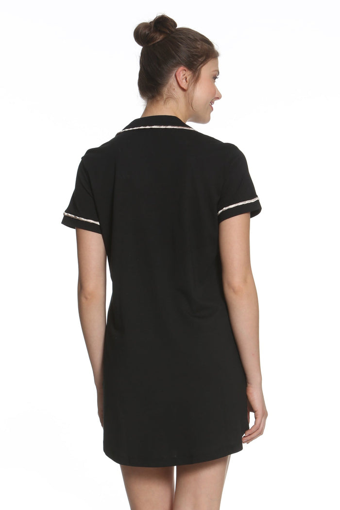 Sophie Basic Short Sleeve Nightshirt