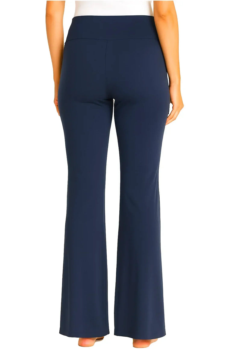 Softest Pima Cotton Beyond the Basics Fold Down Lounge Pants for Women Large (10-12) / Heather Gray