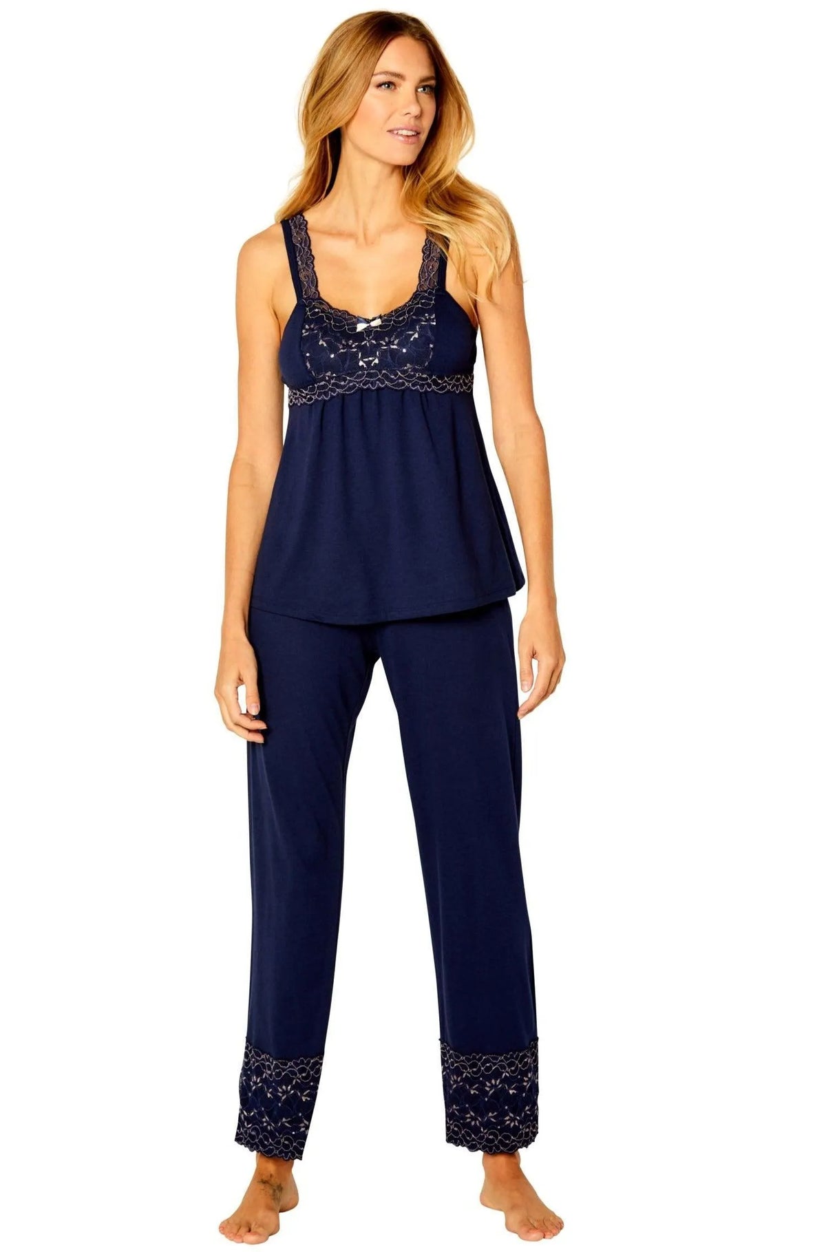 Coco Tank Camisole Full Length Pant PJ Set - Clearance Rack - Twelve Eighty Eight PJ Sets twelveeightyeight.com