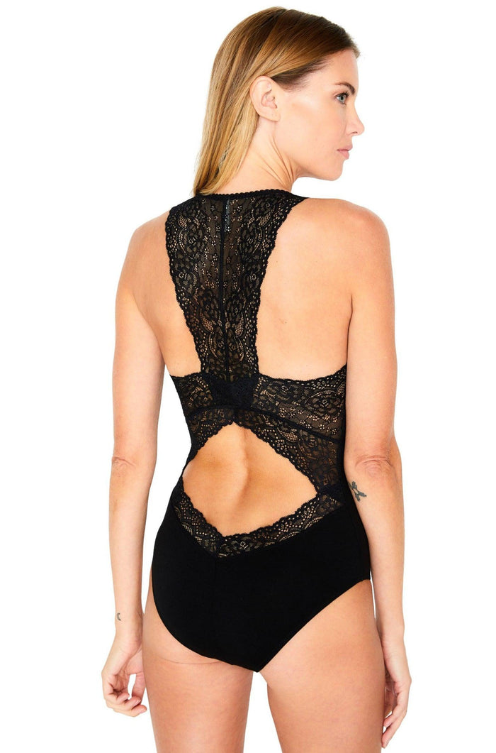 Lace Back Bodysuit - Clearance Rack - Twelve Eighty Eight Teddy & Rompers twelveeightyeight.com