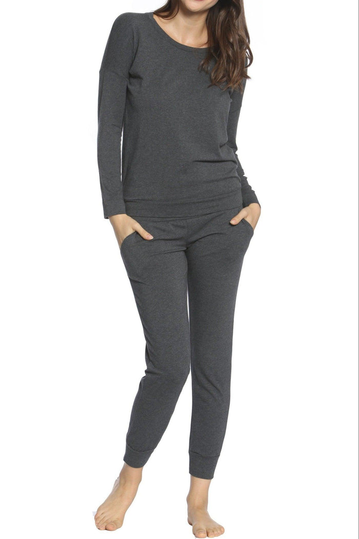 Long Sleeve Pullover Top Jogger Set - Sales Rack - Twelve Eighty Eight Loungewear twelveeightyeight.com