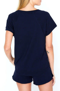 Relaxed Short Sleeve Pullover - Twelve Eighty Eight Layering twelveeightyeight.com