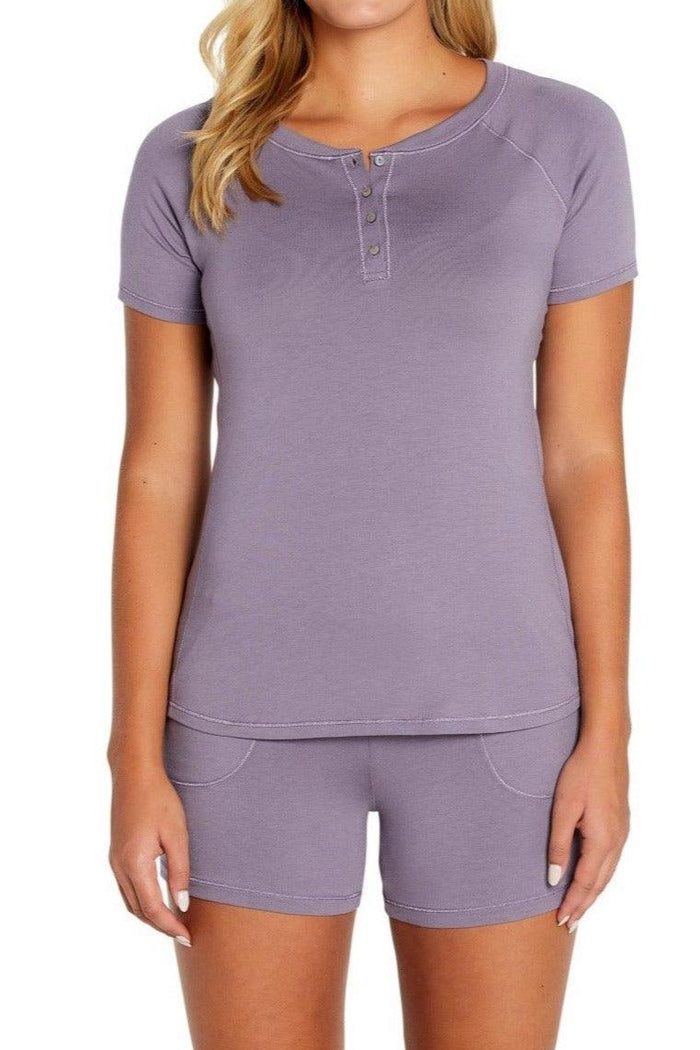 Short Henley Loungewear Set - Twelve Eighty Eight Loungewear twelveeightyeight.com