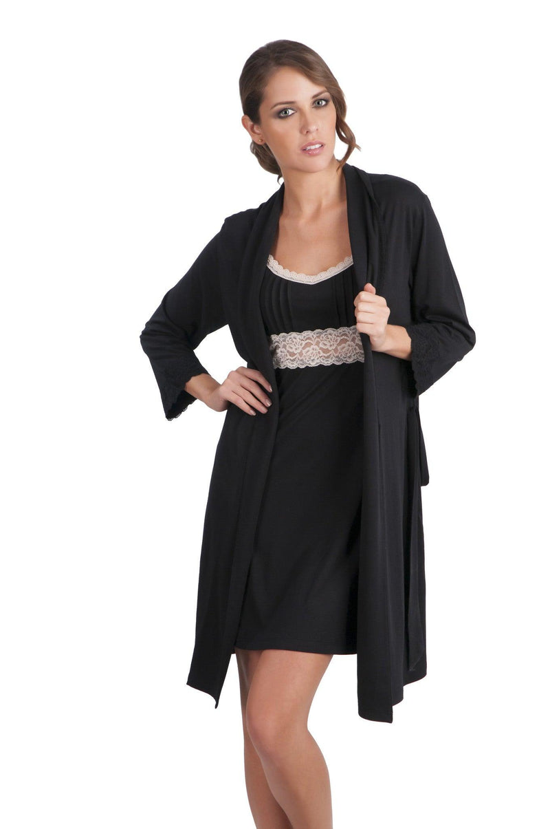 Sophie Basic 3/4 Sleeve Robe - Sales Rack - Twelve Eighty Eight Robe twelveeightyeight.com